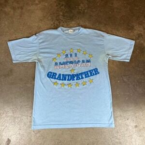 Vintage 80a All American Grandfather blue graphic tee Size men's medium/large